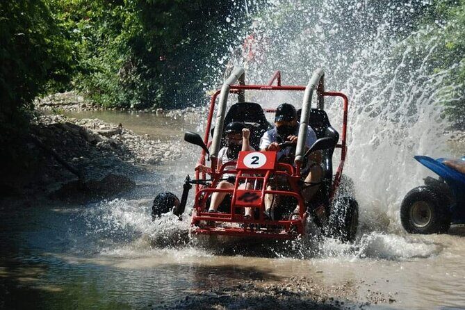 3 in 1 Rafting , Buggy Safari and Zipline Adventure - Zipline over the river: short run, big feelings