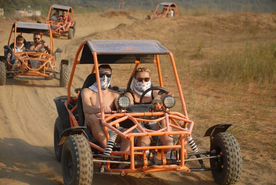 Alanya: Buggy Safari Tour with Swimming - How hard is it to drive: beginner-friendly buggies with real controls
