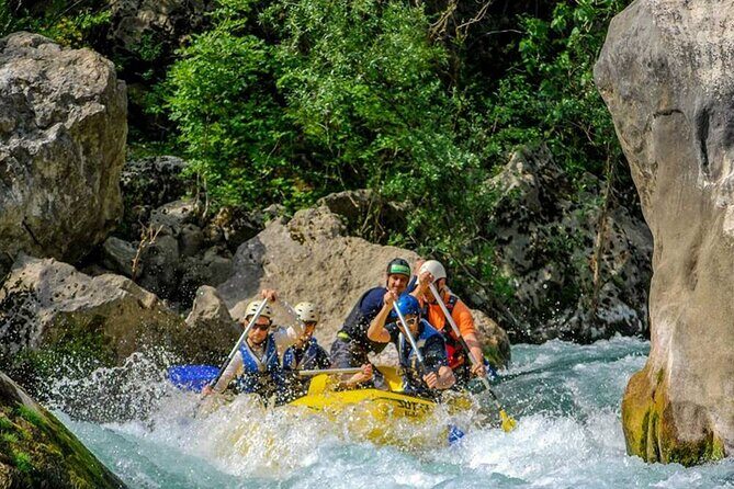 Alanya Eagle Canyon Tour With Rafting Or Selge Ancient City - White-water rafting and the calm-before-the-splash setup