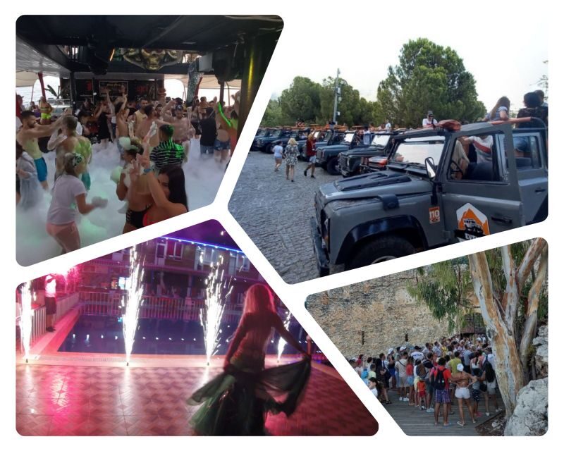 Alanya: Evening Jeep Tour with Sunset Boat Trip and Dinner - Dim River Dinner: Gazebos by the Water With Music and Entertainment