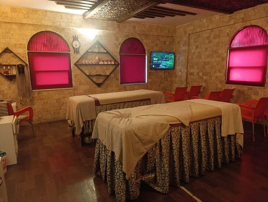 Alanya: Legendary Turkish Bath with Wine and Fruit Plate - The circuit inside: sauna, menthol room, marble stone, foam, and peeling