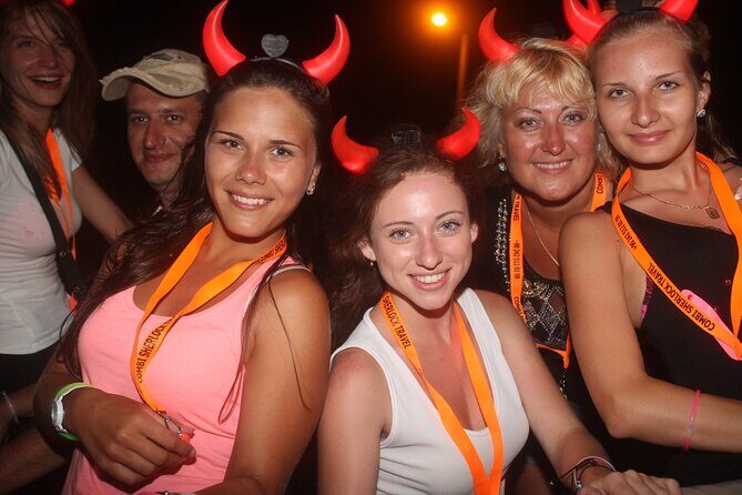 Alanya Night Safari - How Pickup Works: Orange Jeep, Security Gate, and an Evening Start