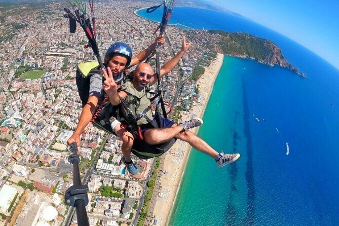Alanya Paragliding Experience By Local Expert Pilots W/ Transfer - Tandem paragliding over Cleopatra’s Bay: what it really feels like