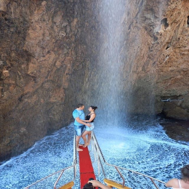 Antalya/ Belek Relax Boat Tour with Lunch & Soft Drinks - Lower Duden Waterfall From The Sea: The 40-Meter Main Event