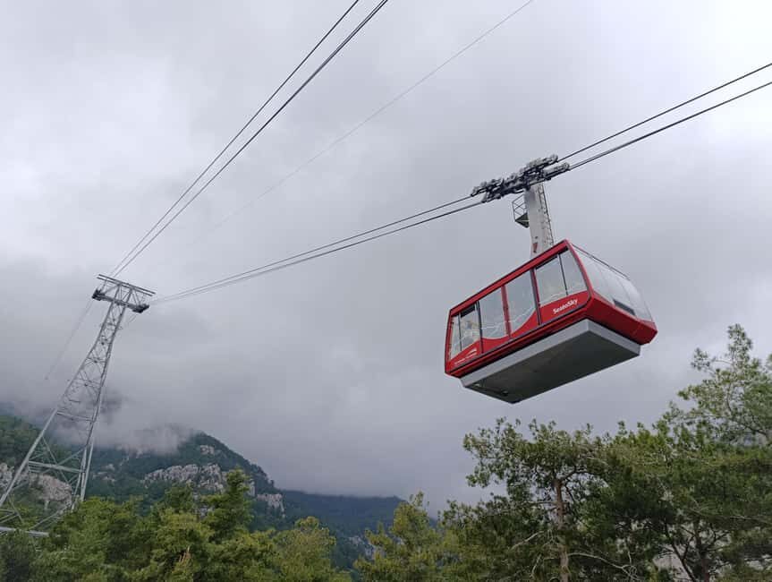 Antalya City Tour: 2 Waterfalls old city & Boat Ride - Cable car views: where the mountains and sea make sense