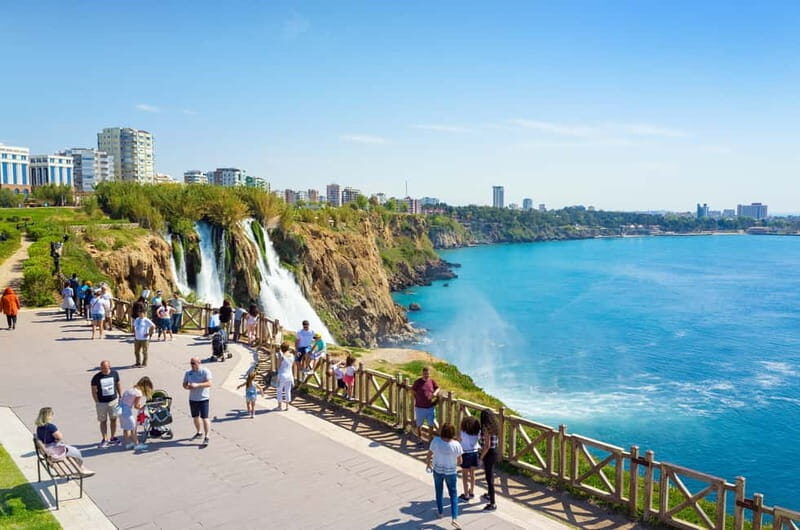Antalya: Guided City Tour with Top 2 Waterfalls incl. Lunch - The Clock Tower and Hadrian’s Gate stops that frame Old Town