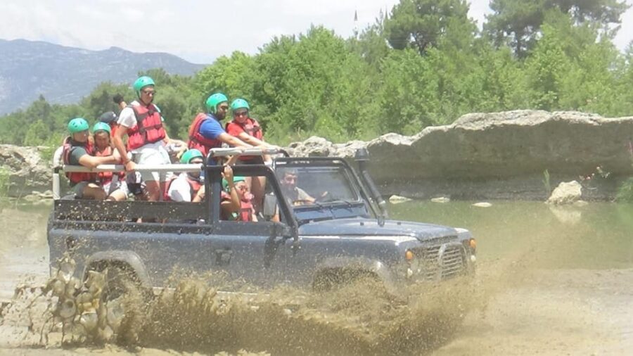 Antalya: Jeep Safari,Rafting,Canyon Visit with Lunch - Pickup to the park: fast start, with one strict timing rule