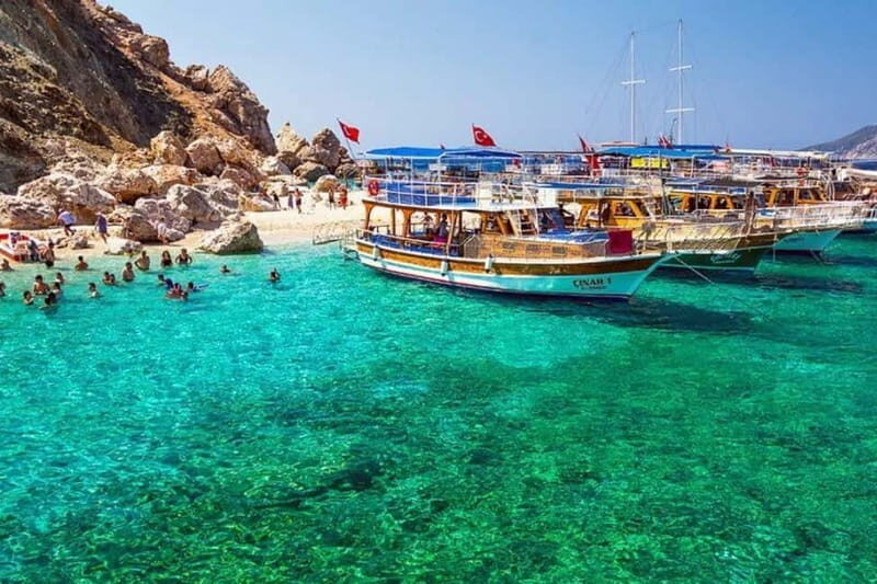 Antalya/Kemer: Adrasan Suluada Island Boat Tours with Lunch - From Antalya 7:30 AM pickup to Adrasan port: getting there without stress
