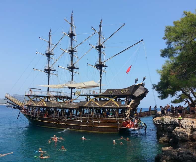 Antalya & Kemer: Pirate Boat Tour With Foam Party & Swimming - Getting from your hotel to the Kemer marina (and what to watch)