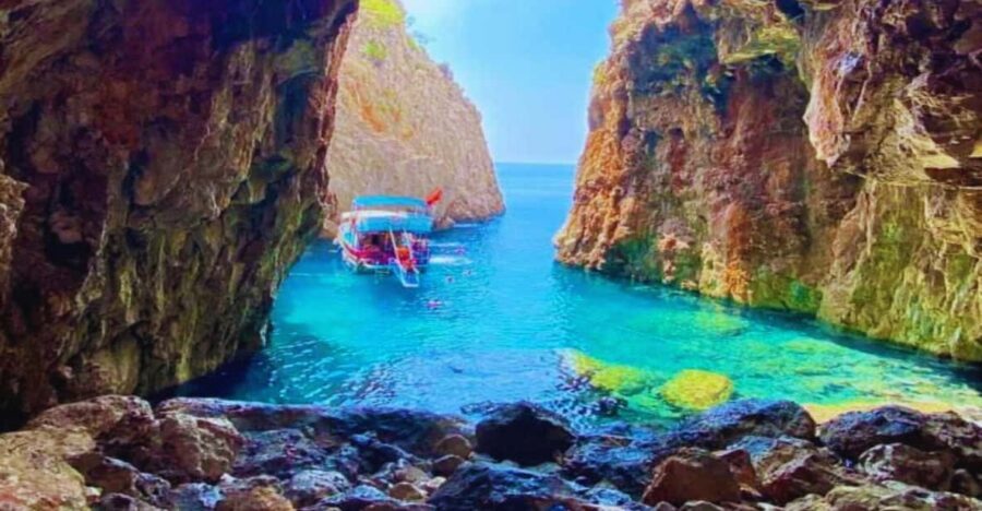 Antalya/Kemer: Porto Genoese Boat Trip & Mud Bath with Lunch - Akseki Bay: swim time plus a sea urchin reality check