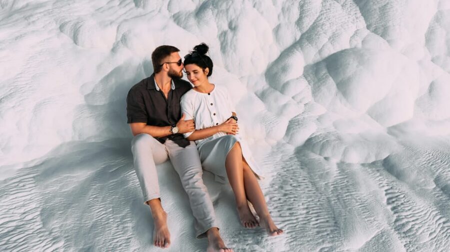 Antalya: Pamukkale Hot Springs & Hierapolis Small Group Tour - Temple of Apollon, Domitian Gate, and the story behind the stone