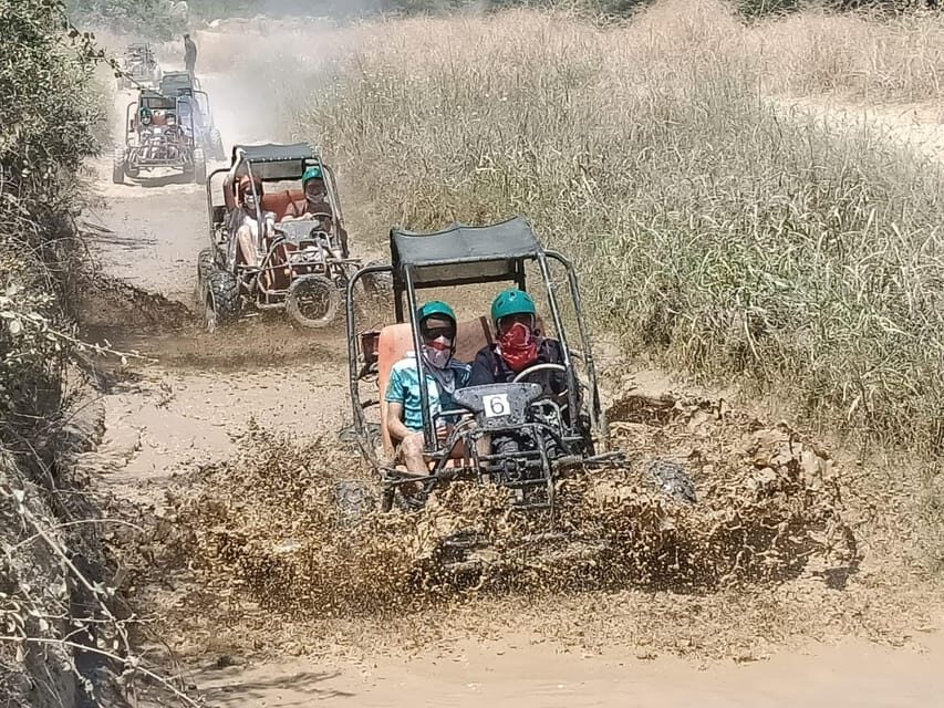 Antalya: Rafting Jeep Buggy&Quad Safari zipline canyon visit - Quad or buggy riding: dirt trails with a choose-your-level feel
