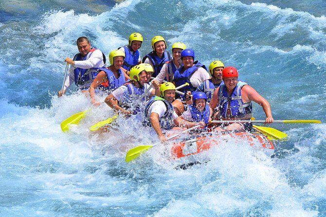 Antalya Rafting Tour - Swimming break, water games, and the waterfall photo moment