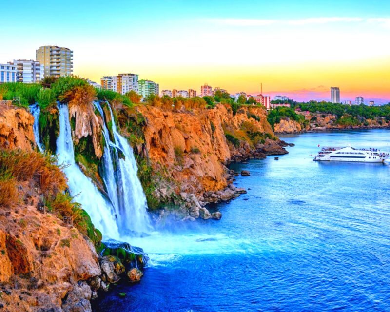 Antalya: Relax Boat Trip with Lunch to the Duden Waterfall - The second swim: shorter, scenic, and timed for turtle areas