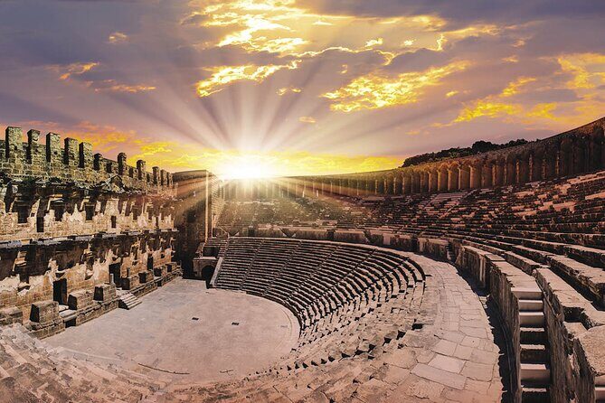 Antalya Tour To Perge Aspendos And Side With Manavgat Waterfall - Aspendos ruins: the theatre that still works