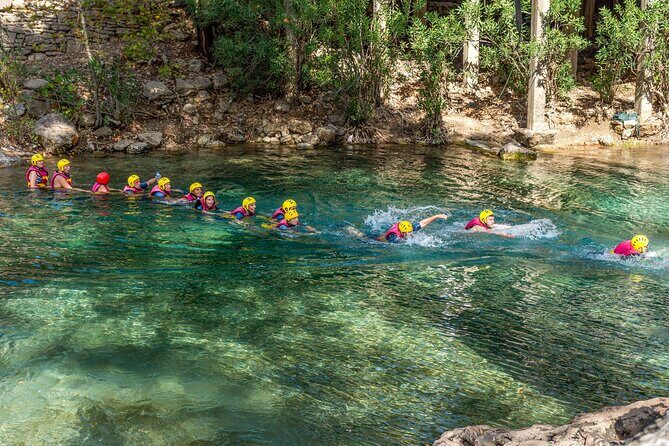 Canyoning and Rafting Adventure - Roman Bridge Views and Turquoise Water Swim Stops