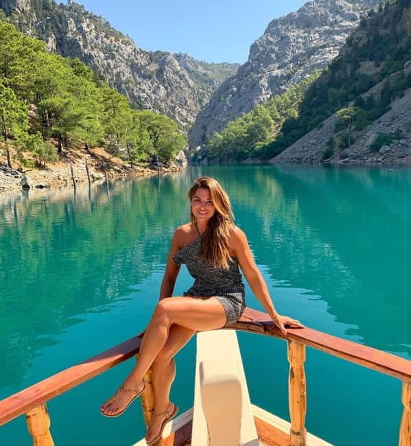 City of Side: Green Canyon Boat Trip w/Unlimited Soft Drinks - Boarding the boat for a 14 km Green Canyon cruise