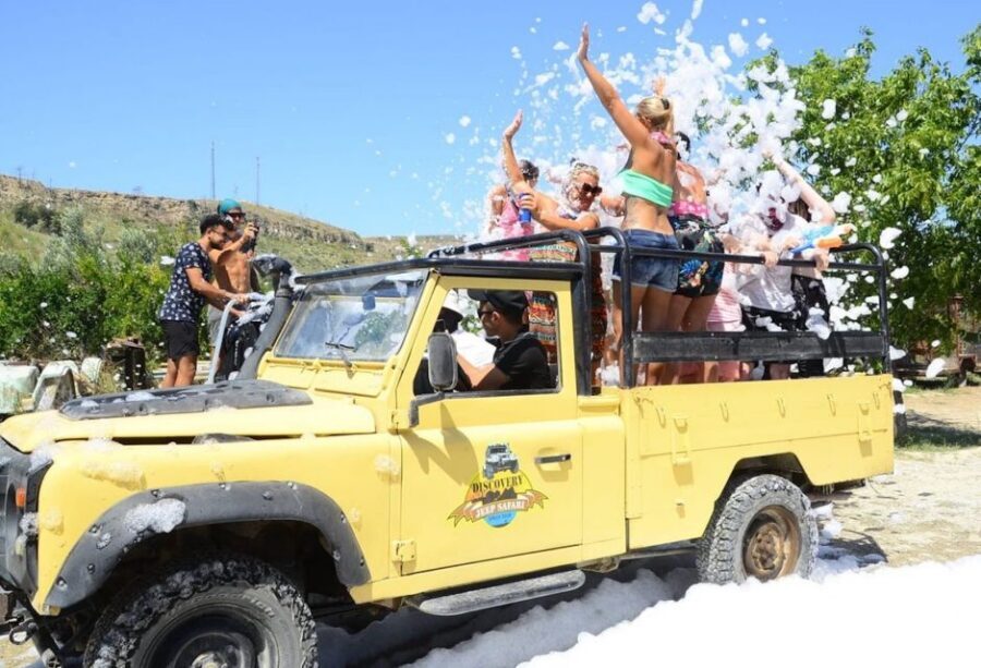 City of Side: Green Canyon Jeep Tour, Boat Trip & Waterfall - Guides, Music, and Water Fights: The Style Is Part of the Product
