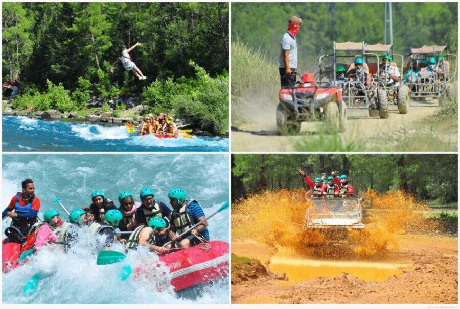 City of Side: Rafting, Zipline, Jeep, Buggy and Quad Combo - Quad vs Buggy vs Jeep: Pick the Level of Mud