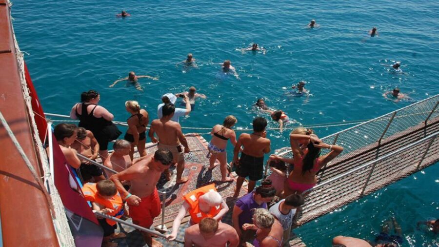 City of Side: Side & Caretta Bay Boat Trip w/ Lunch & Drinks - Lunch on board: what included food means for value