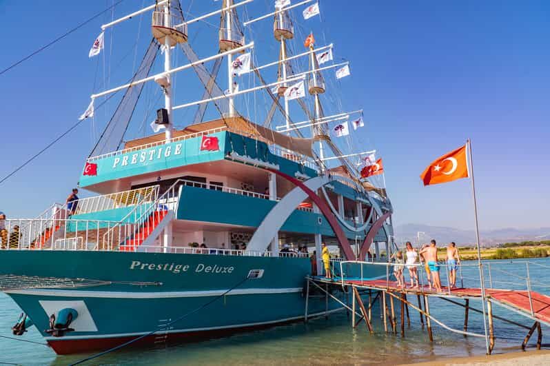 City of Side: Sightseeing Cruise w/ Swim Stops & Foam Party - Cruise route: Manavgat River to the Mediterranean