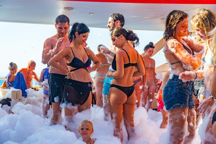 City of Side: Sightseeing Cruise w/ Swim Stops & Foam Party - Lunch on board: simple, filling, and timed well