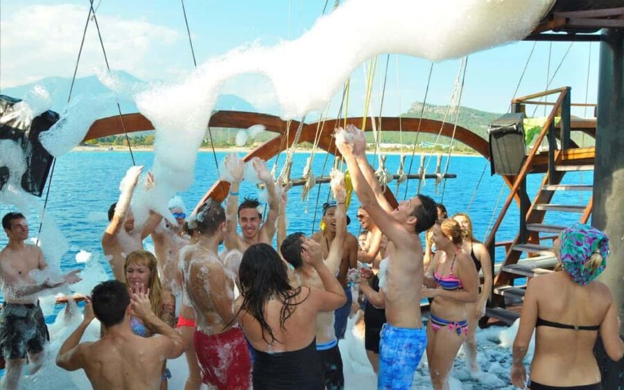 Dolphin Island Full-Day Boat Trip from Side, Turkey - On a Double-Deck Boat: Swim Bays, Sunbeds, and Boat Lunch