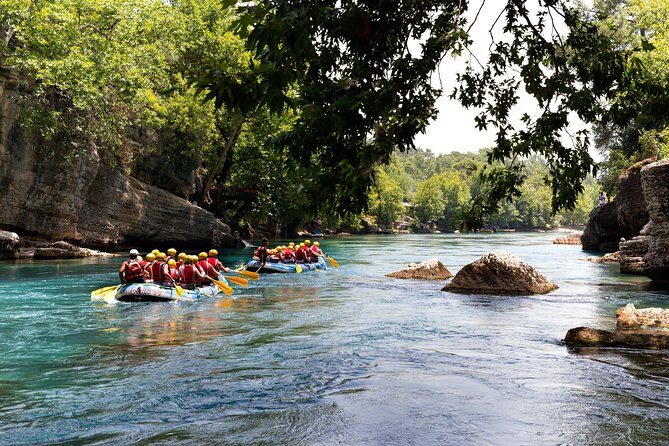 Family Rafting Trip at Köprülü Canyon Incl. Lunch from Belek - Safety First on the River: Helmets, Life Vests, and a Calm Briefing