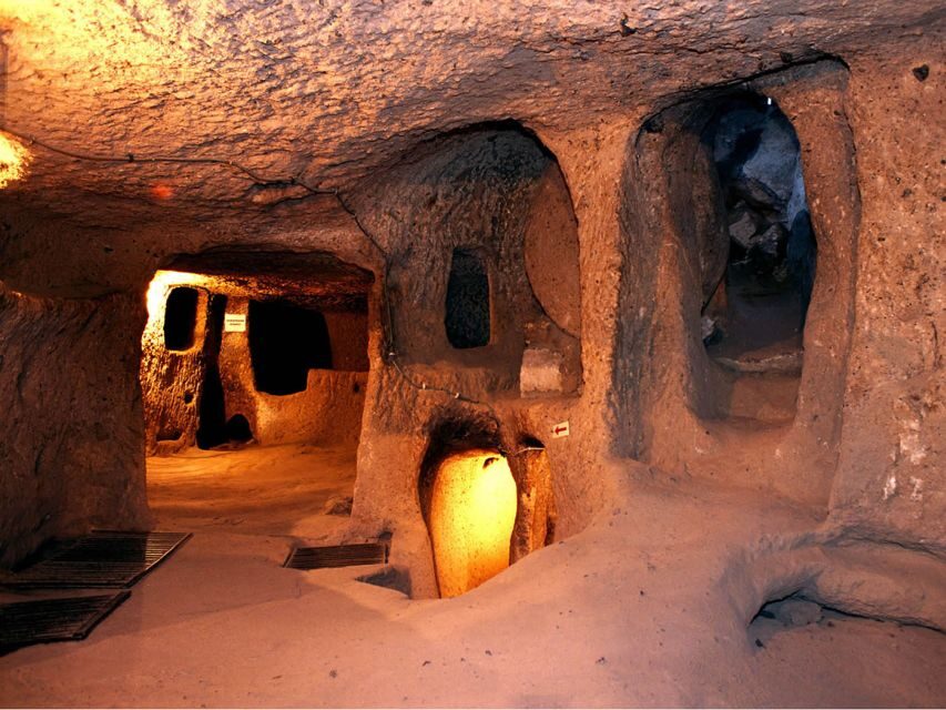 From Alanya: 2-Day Cappadocia, Cave Hotel, & Balloon Tour - Day 1: Underground City, Uchisar, Avanos valleys, and a cave-hotel evening