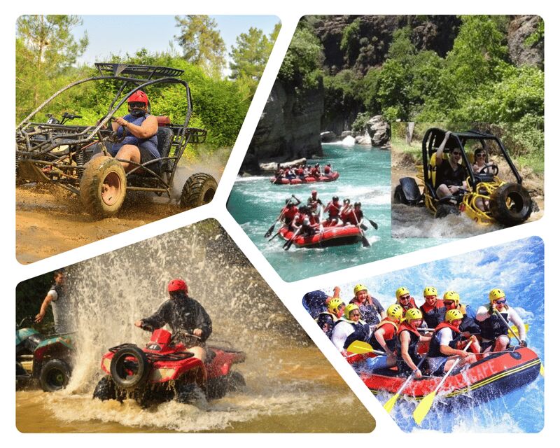From Alanya, Antalya, Kemer: Rafting And Buggy or Quad Tour - The 7 km rafting run: rapids, natural pool swim, and photo moments