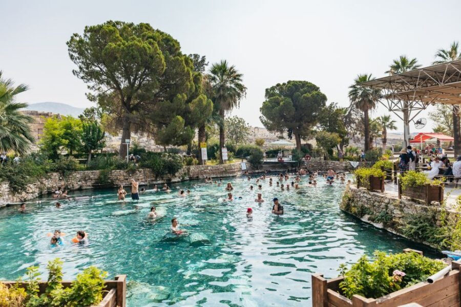 From Antalya/Kemer: Pamukkale and Hierapolis Tour with Lunch - Hierapolis ruins: theatre views, temples, and Roman-era planning