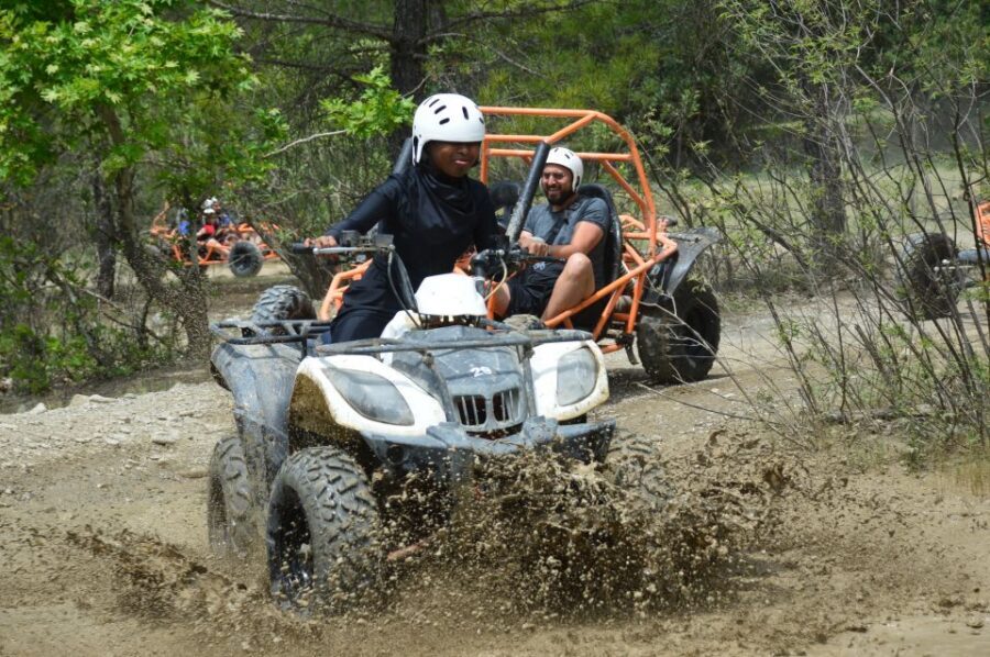 From Belek: Fully Combo Zipline, Quad Safari, Rafting, Lunch - Zipline over Köprülü: quick thrills, clear limits