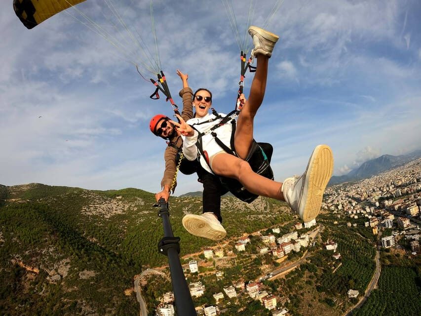 From City of Side: Alanya Tandem Paragliding w/ Beach Visit - Your Tandem Flight: Close to 20 Minutes in the Air