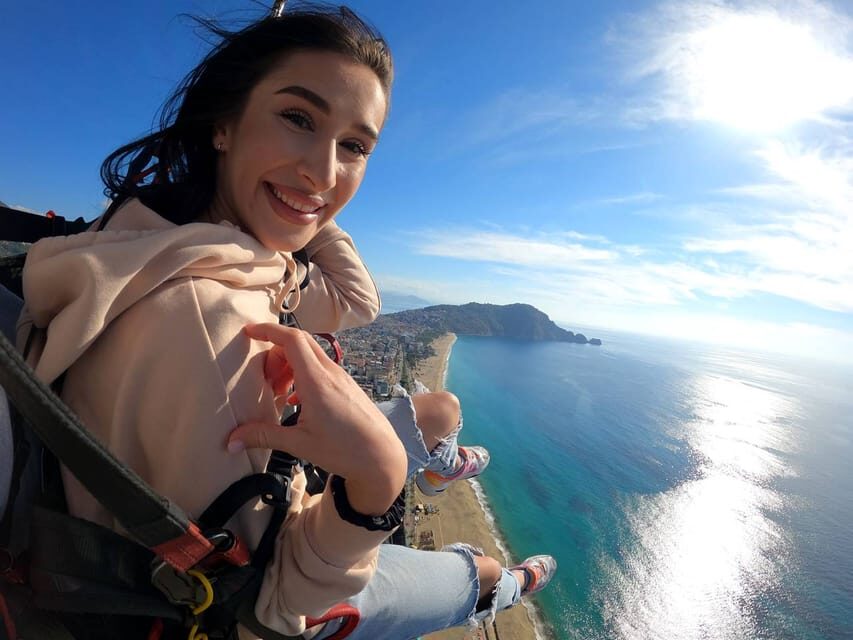 From City of Side: Alanya Tandem Paragliding w/ Beach Visit - Landing on Cleopatra Beach: Smooth, and Immediately Real