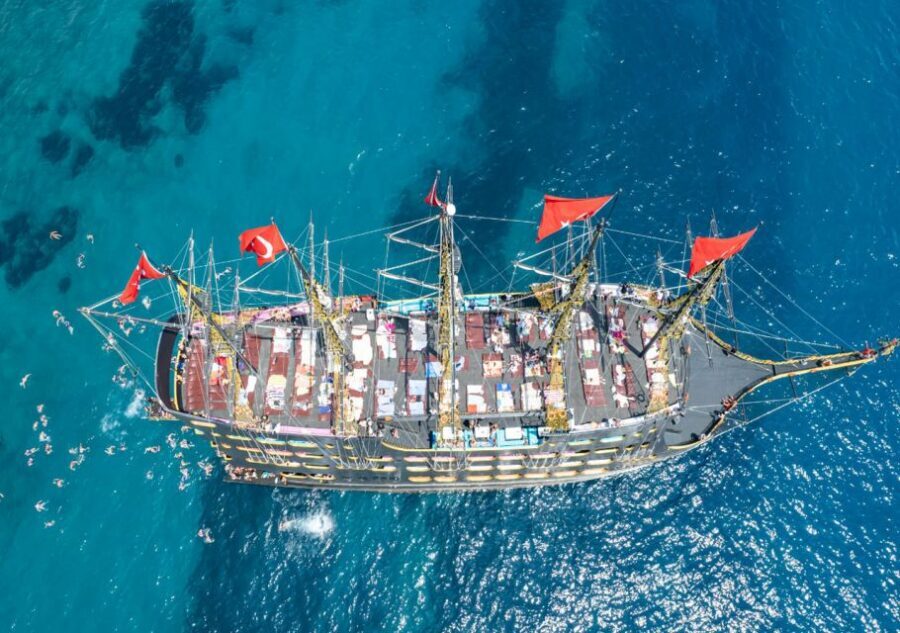 From City of Side and Alanya: Legends and Pirates Yacht Tour - Foam party disco and the last swim: your big afternoon moment