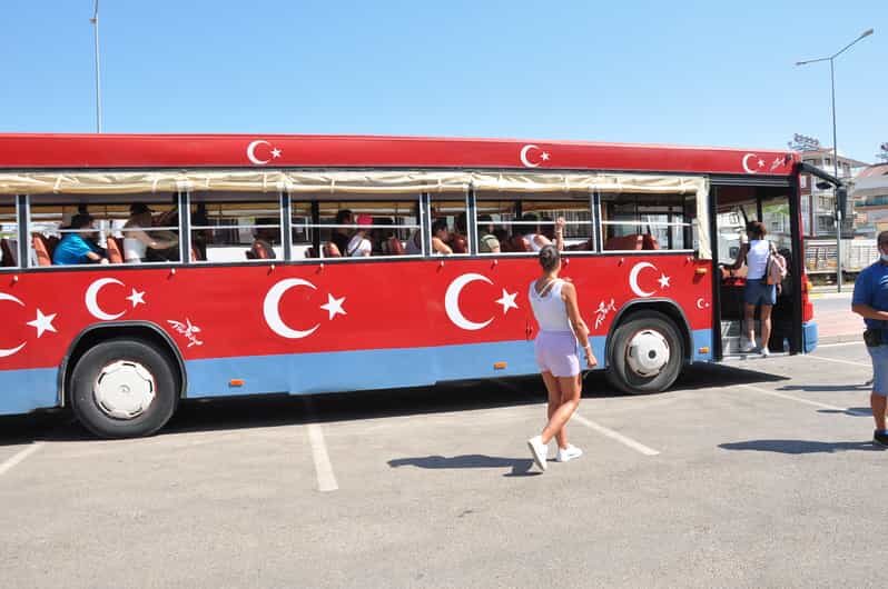 From City of Side: Cabrio Bus Safari & Boat Tour with Lunch - Seleukia plus old bridge, aqueducts, and a mosque stop