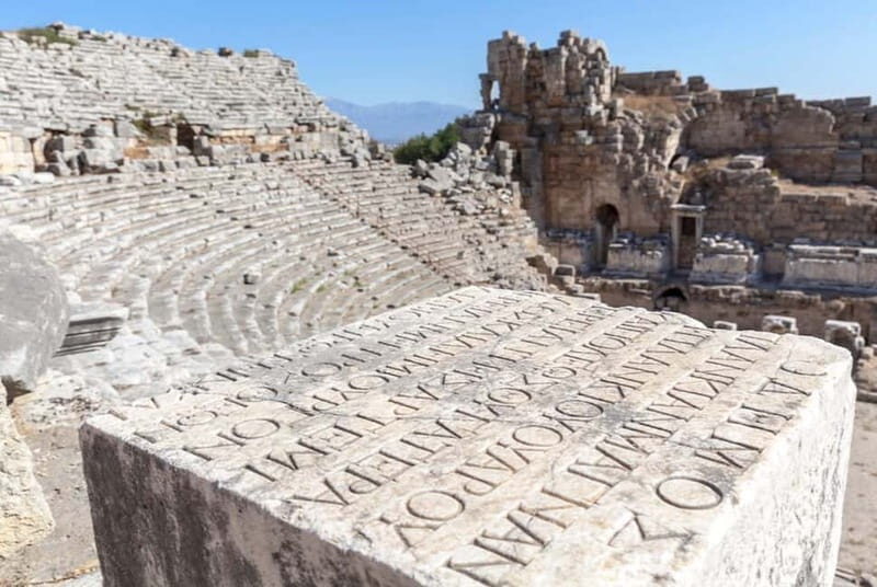 From City of Side: Perge, Aspendos & Kurşunlu Waterfall Trip - Aspendos Theatre and Aspendos Bridge: where sound meets Roman precision