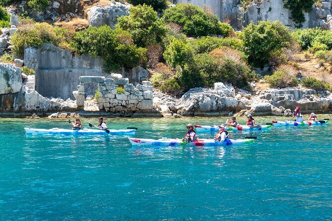 From Kas: Guided Kekova Sea Kayaking Tour - First paddle practice: beginner-friendly without babying you