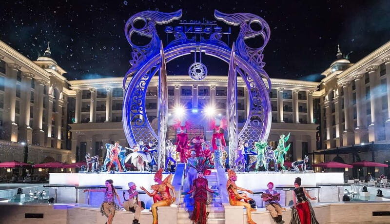 From Side: Land Of Legends Night Show With Transfer - Land of Legends Night Show from Side: a great plan if you hate logistics