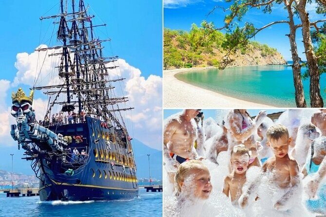 GONSTER : Luxury Pirate Boat Trip Lunch & Soft Drinks & Transfer - The Antalya–Kemer transfers: easy on planning, long on patience