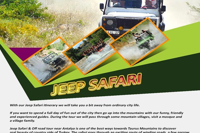 Jeep Safari Adventure in the Taurus Mountains - Gebiz Departure: Jeep Setup, Security Briefing, and Your Ride Time