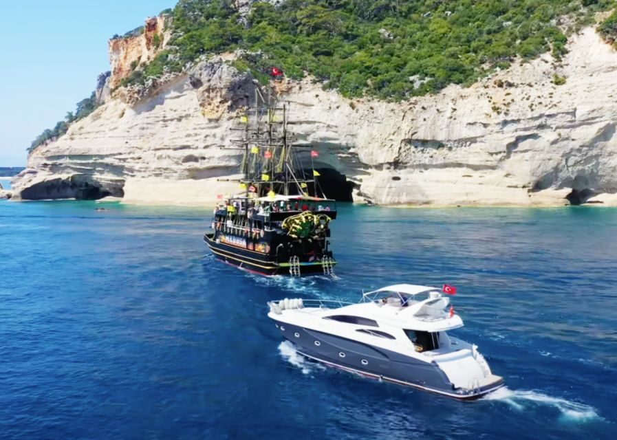 Kemer/Antalya/Belek/Kundu, Exciting Pirate Ship Adventure - Kiriş Bay (Aquarium Bay): Snorkel-Friendly Water, Realistic Fish Expectations