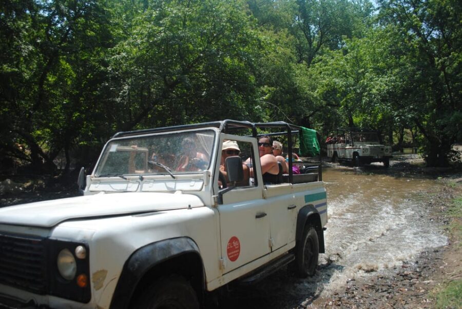 Kemer Jeep Safari, pick up from Beldibi, Kiris, Goynuk - The big tree moment and Byzantine castle ruins