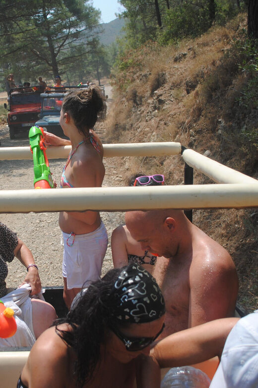 Kemer Jeep Safari, pick up from Beldibi, Kiris, Goynuk - Canyon river break: swimming option and the water-fight reality