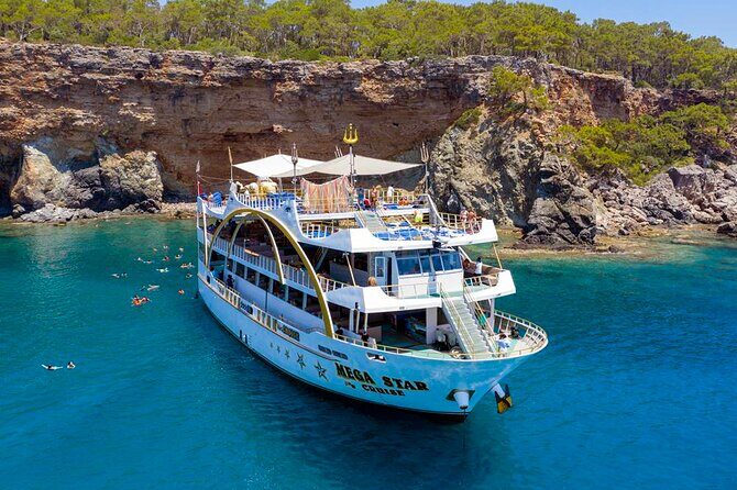 Kemer Mega Star Boat Trip With Hotel Transfer and Lunch - Sailing time, swim breaks, and how the day actually flows