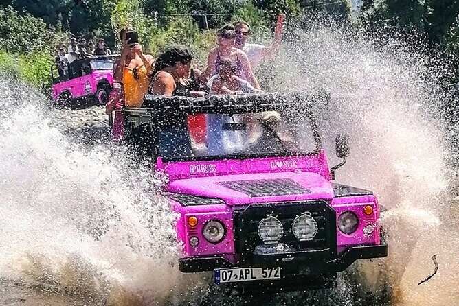 PINK JEEP TOUR - Alanya Jeep Safari - Stop 1: Dimcay River Lunch and the Chilly Water Moment