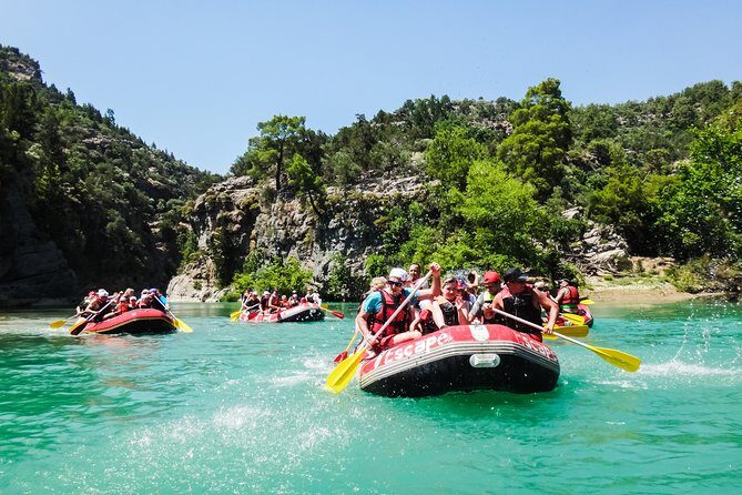Rafting at Koprulu Canyon with Zipline Incl. Lunch f/Antalya - Gear you’ll need: helmets included, shoes are on you