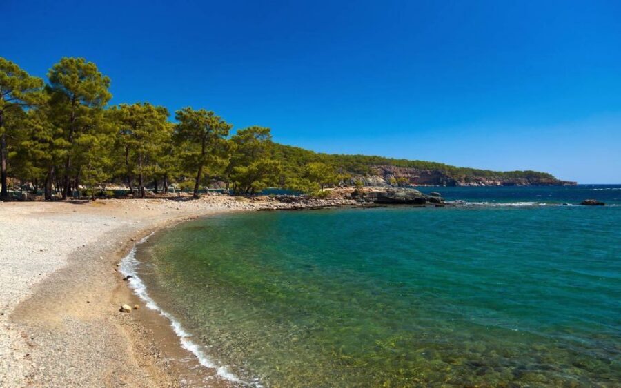 Relaxing Boat Trip with Lunch and Drinks - Arriving at Phaselis: Ruins in a Seaside Setting