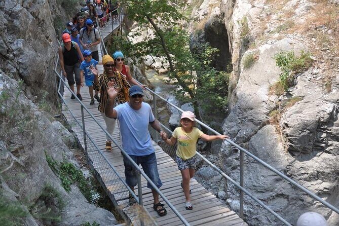 Sapadere Canyon & Waterfall Tour w. Lunch & Transfer from Alanya - Swimming in the canyon water: refreshing, then brutally cold
