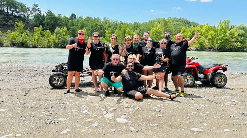 Side/Antalya: Canyon Rafting, Buggy or Quad, & Zipline Tour - Mid-raft break: buggy or quad time, then back to the river